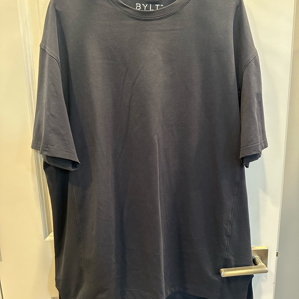 Men's XXL BYLT Navy Blue Short Sleeve Tee